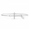 Stia Jewelry Pavé Icon Bracelet Cross - Silver