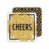 Roseannebeck Glittery Cheers Paper Coaster Gifts