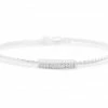 Stia Jewelry Power Of Attraction Bracelet Pavé Double Bar - Silver