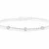 Stia Jewelry Power Of Attraction Bracelet 3 Stone CZ - Silver