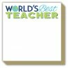 Roseannebeck Luxe Notepad - World's Best Teacher