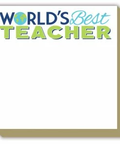 Roseannebeck Luxe Notepad - World's Best Teacher