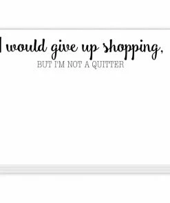 Roseannebeck Mini Slab Pad - I Would Give Up Shopping