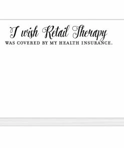 Roseannebeck Mini Slab Pad - I Wish Retail Therapy Stationery