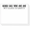Roseannebeck Stationery Mini Slab Pad - Quick! Call Wine-One-One
