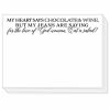 Roseannebeck Mini Slab Pad - My Heart Says Chocolate Stationery