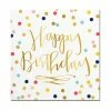 Slant Gifts Foil Beverage Napkins - Happy Birthday