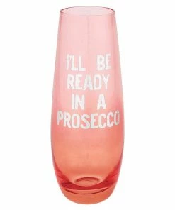 Slant 10 Oz Champagne Flute - Ready In Prosecco Gifts