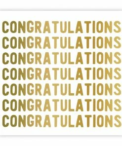 Slant Beverage Napkins - Congratulations