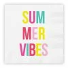 Slant Beverage Napkins - Summer Vibes Neon