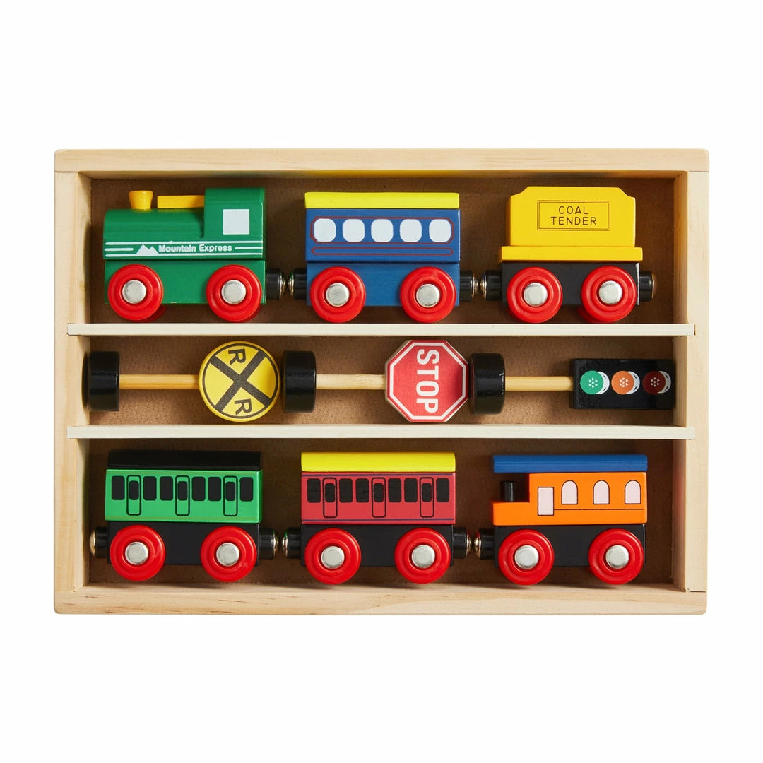 Mud Pie Gifts Boxed Wood Train Set