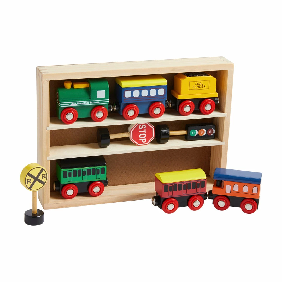 Mud Pie Gifts Boxed Wood Train Set
