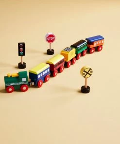 Mud Pie Gifts Boxed Wood Train Set