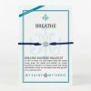 My Saint My Hero Breathe Blessing Bracelet - Silver/Navy Jewelry