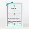 My Saint My Hero Breathe Blessing Bracelet - Silver/Pink