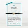 My Saint My Hero Breathe Blessing Bracelet - Gold/Black Jewelry
