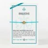 My Saint My Hero Jewelry Breathe Blessing Bracelet - Gold/Turquoise