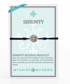 My Saint My Hero Serenity Blessing Bracelet - Black