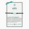 My Saint My Hero Filled By Faith Bracelet - Silver/Black Jewelry
