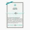 My Saint My Hero Jewelry Filled By Faith Bracelet - Silver/Mint