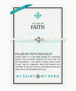 My Saint My Hero Jewelry Filled By Faith Bracelet - Silver/Metallic Silver