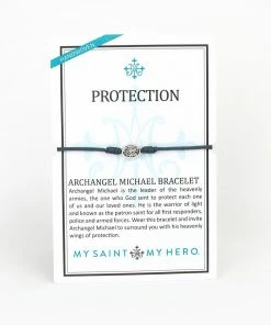 My Saint My Hero Archangel Michael Protection Bracelet - Slate Jewelry