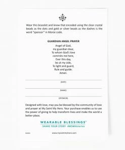 My Saint My Hero Sponsor Morse Code Bracelet - Silver