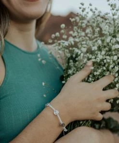 My Saint My Hero Jewelry New Beginnings Crystal Benedictine Blessing Bracelet