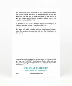 My Saint My Hero Jewelry Beloved Morse Code Bracelet - Gold