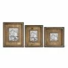 K&K Interiors Dark Metal And Wood Modern Photo Frames (11 Inch)