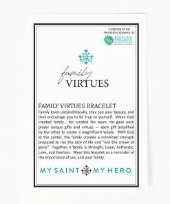 My Saint My Hero Family Virtues Bracelet (Mixed Gemstones) - Gold Jewelry