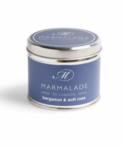 Marmalade Of London Gifts Bergamot & Soft Rose Medium Tin Candle