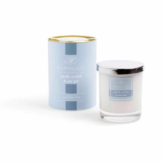 Marmalade Of London Pacific Orchid & Sea Salt Glass Candle