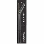 Corkcicle Drinkware Gunmetal Straws
