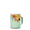 Corkcicle Lively Floral Mint 16 Oz Coffee Mug