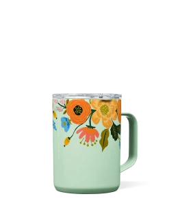 Corkcicle Lively Floral Mint 16 Oz Coffee Mug