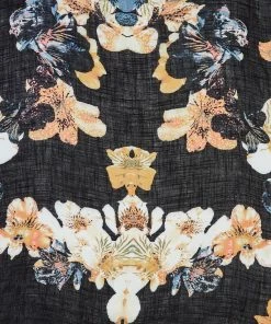 2 Chic Black Floral Print Kimono