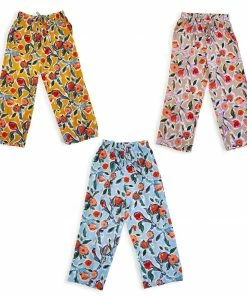 2 Chic Watercolor Floral Printed Lounge Pajama Pants Apparel