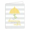 Roseannebeck Greeting Card - Showering You With Wishes Yellow