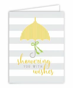 Roseannebeck Greeting Card - Showering You With Wishes Yellow