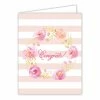 Roseannebeck Stationery Greeting Card - Congrats Floral Wreath
