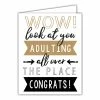 Roseannebeck Stationery Greeting Card - Wow Look At You Adulting All Over The Place