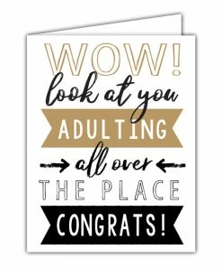 Roseannebeck Stationery Greeting Card - Wow Look At You Adulting All Over The Place
