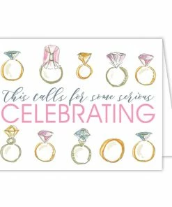Roseannebeck Stationery Greeting Card - This Calls For Some Serious Celebrating
