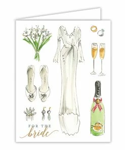 Roseannebeck Greeting Card - For The Bride (Bridal Icons)