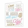 Roseannebeck Greeting Card - Once Upon A Time, He Asked, She Said Yes Stationery