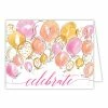 Roseannebeck Greeting Card - Celebrate Handpainted Balloons