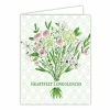 Roseannebeck Greeting Card - Heartfelt Condolences Bouquet Stationery