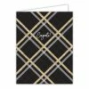Roseannebeck Greeting Card - Congrats Gold And White Stripes