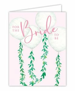 Roseannebeck Greeting Card - For The Bride To Be Wedding Balloons Stationery
